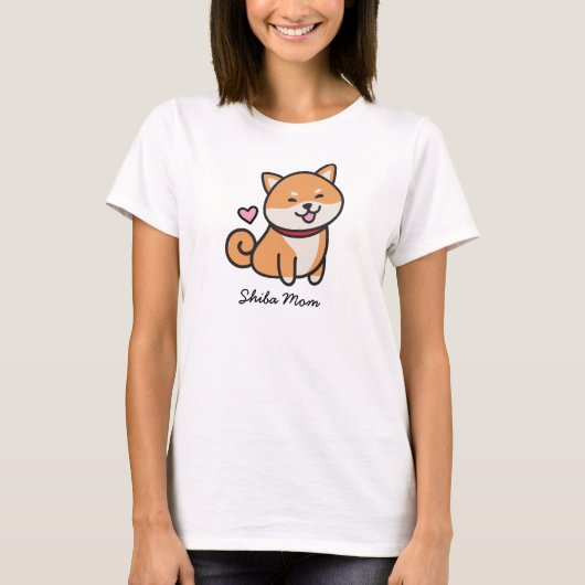 T-shirt Shiba Mom Shiba Inu Chien (Devant)