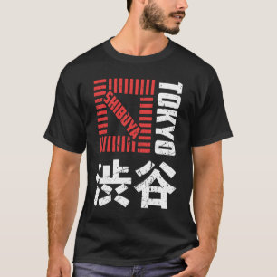 T-shirt Shibuya Tokyo Japon Souvenir Japonais Kanji Shibuy