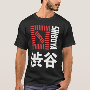 T-shirt Shibuya Tokyo Japon Souvenir Kanji japonais Shibuy