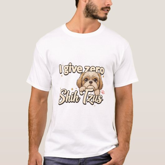 T-shirt shih tsus (je donne zéro) (Devant)