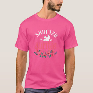 T-shirt Shih Tzu Auntie Femmes Mignonne Propriétaire Chien