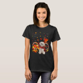 T-shirt Shih Tzu Bike Automne Chien Leaf Automne Fun Autom (Devant entier)