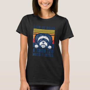 T-shirt Shih Tzu Cadeaux Pour Hommes Femmes Shitzu Chien M