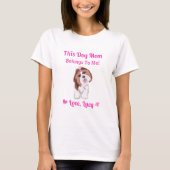 T-shirt Shih Tzu Chien Maman Appartient À Moi Pains Et Coe (Devant)