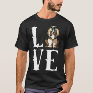 T-shirt Shih Tzu Chien Maman Papa Aime R