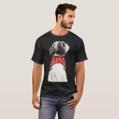 T-shirt Shih Tzu Christmas Lights Dog Lover Xmas Pajama Pu (Devant entier)