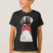 T-shirt Shih Tzu Christmas Lights Dog Lover Xmas Pajama Pu (Devant)