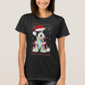 T-shirt Shih Tzu Christmas Sweater Tree Lights Shih Tzu Ch (Devant)