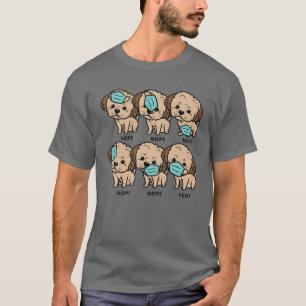 T-shirt Shih Tzu Dans Le Masque Funny Social Distancing Qu