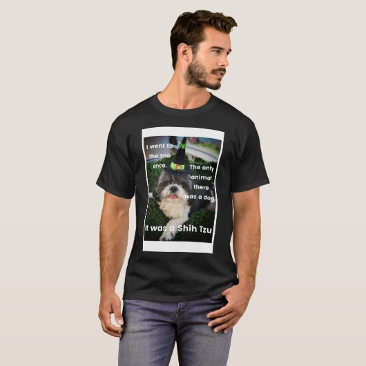 T-shirt Shih Tzu Joke Bella Le Chien Rebecca Bex Mader (Devant entier)