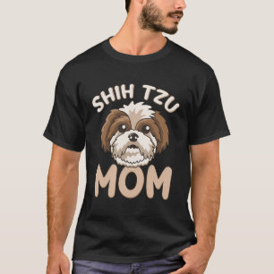 T-shirt Shih Tzu Mom Funny mignon jouet chien Mama cadeau