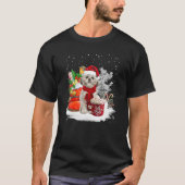 T-shirt Shih Tzu Noël Santa Hat Eggnog Bottes Neige Xma (Devant)