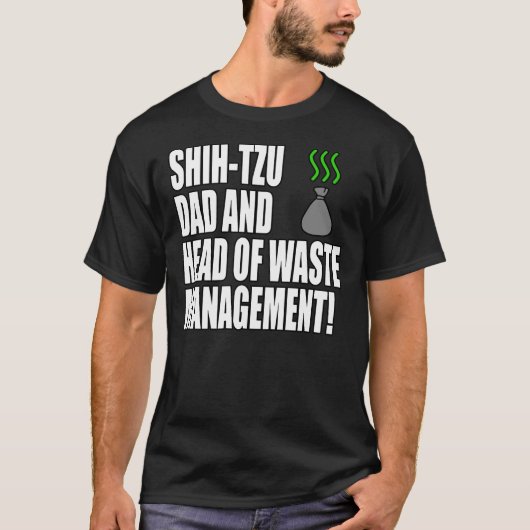 T-shirt Shih Tzu Papa (Devant)