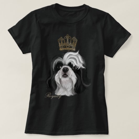 T-shirt Shih Tzu Pourcentage (Design devant)