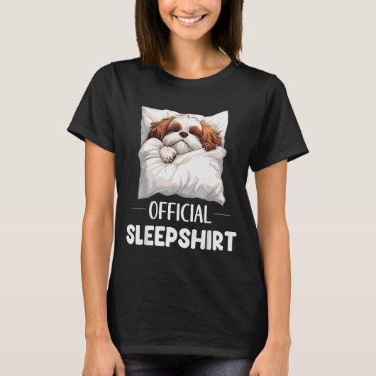 T-shirt Shih Tzu Sleepshirt Cute Dog Lover Pajama Sleepwea (Devant)