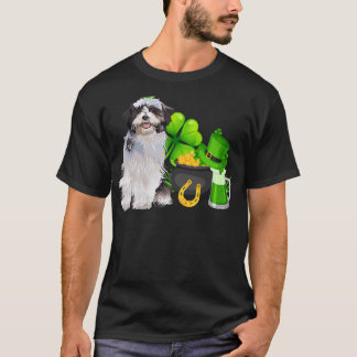 T-shirt Shih Tzu St Patrick S Day Irlandais C Chien