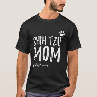 T-shirt Shihtzu Maman Meilleur Jour Maman De Chien