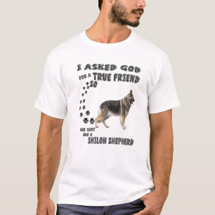 T-shirt Shiloh Shepherd quota Maman Papa Costume, Cute She