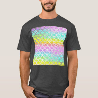 T-shirt Shimmery Rainbow Glitter Mermaid Scales 19