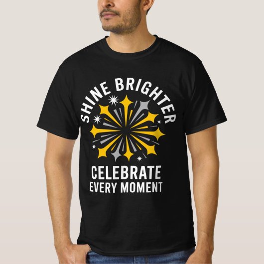 T-shirt Shine Brighter Firework Tee (Devant)