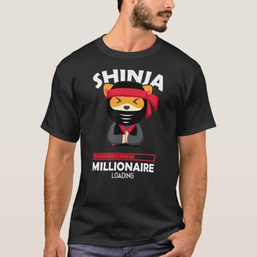 T-shirt Shinja Millionaire Chargement Crypto Blockchain Ch (Devant)