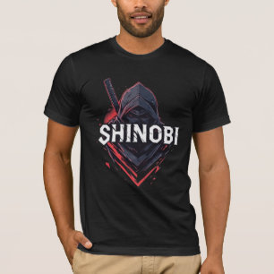 T-shirt Shinobi Dark Ninja Gaming Mascot Graphique - Japon