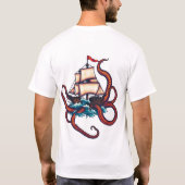 T-shirt Ship vs Kraken Tattoo Art (Dos)