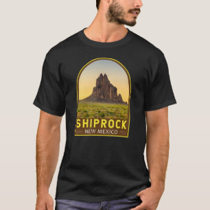 T-shirt Shiprock Nouveau-Mexique Rétro Emblème Art Vintage