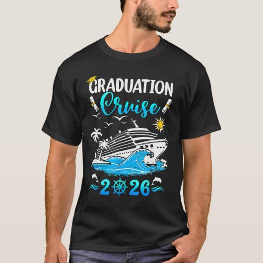 T-shirt Shirt Class Graduation Cruise Senior Graduates (Devant)