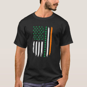 T-shirt Shirt drapeau irlandais américain St. Patrick's Da