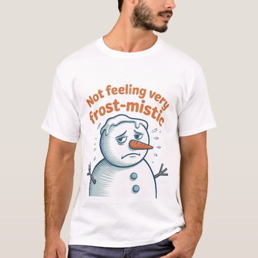 T-shirt Shirt | Funny Snowman Christmas Tee | Winter Humor (Devant)