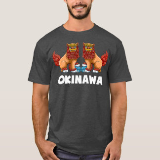 T-shirt Shisa Chien Gardien Lions Okinawa Japon cadeau