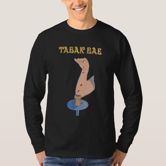 T-shirt Shisha Hookah Tabac Base d'eau Tuyau Tabac (Devant)