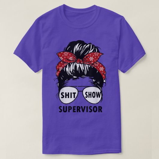 T-shirt Shitshow Amusant Superviseur Pour Enseignant, Femm (Design devant)