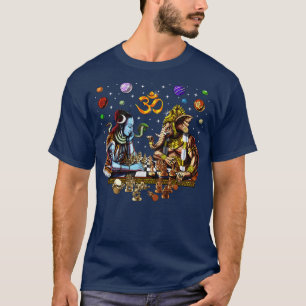 T-shirt Shiva contre échecs hindou Ganesha