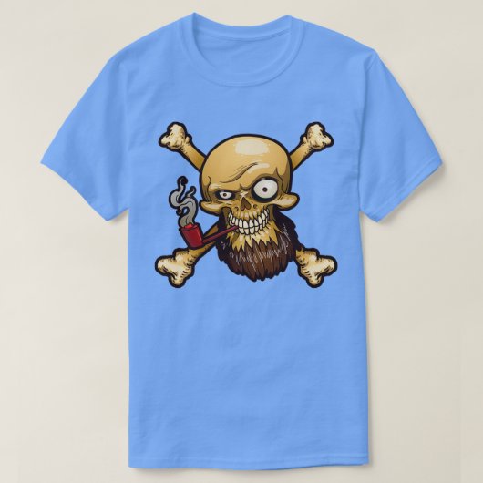 T-shirt Shiver Me Timbers Pirate Skin avec tuyau fumant (Design devant)