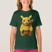 T-shirt "Shocked Pikachu Mugshot — Designed  (Devant)