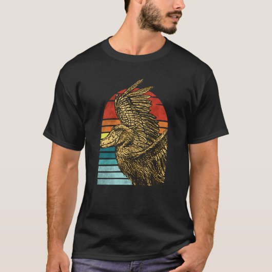 T-shirt Shoebill Bird Animal Colorful (Devant)