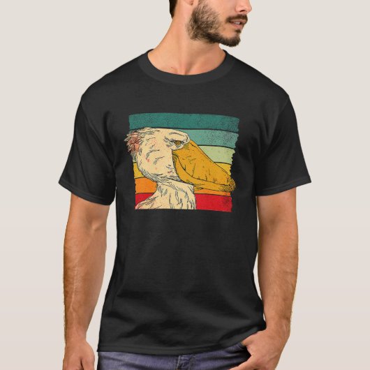 T-shirt Shoebill Bird Animal Colorful 5 (Devant)