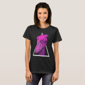 T-shirt Shoebill Bird Animal Colorful Vaporwave (Devant entier)