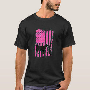 T-shirt Shogirl Bovins American Patriotic USA Fun Ca