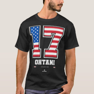 T-shirt Shohei Ohtani États-Unis Numéro de drapeau Pullove