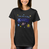 T-shirt Shooting Star Celestial Art Affirmation Template (Devant)