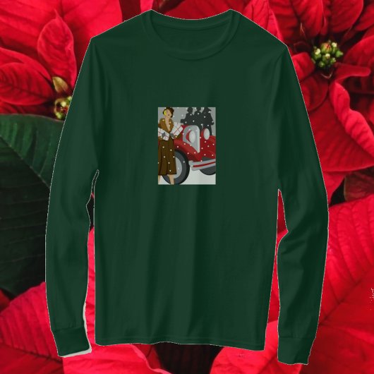 T-shirt Shopping dans la neige