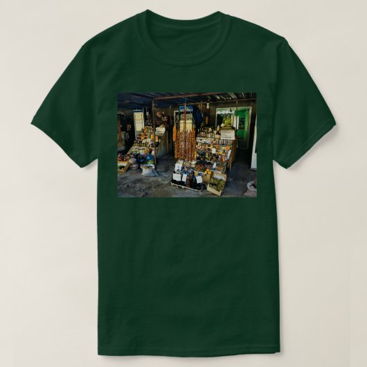 T-shirt Shopping en plein air (Design devant)