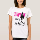 T-shirt Shopping Est Mon Cardio Graphic Print (v1) (Devant)