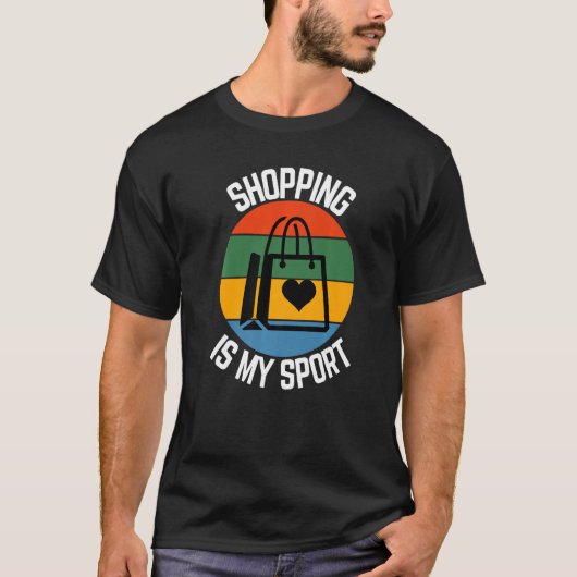 T-shirt Shopping Est Mon Sport, Ventilateurs De Shopper (Devant)