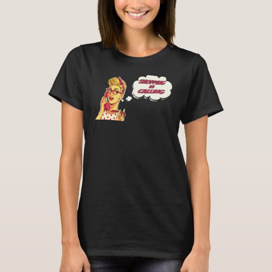 T-shirt Shoppingsucht Pop Shopping Appelle (Devant)