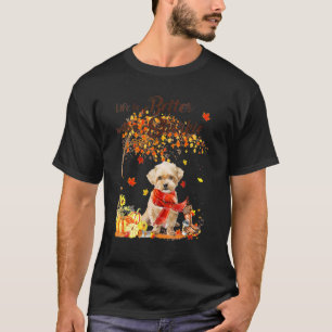 T-shirt Shorie Maple Tree Thanksgiving Day mignon Chien Au