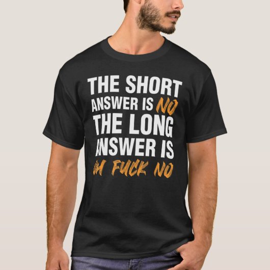 T-shirt Short Answer (Devant)